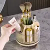 Caja organizadora giratoria para maquillaje, portalápices, caja de almacenamiento de escritorio, cubo de almacenamiento para labiales y brochas de maquillaje