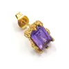 Moda Nova Europeia e Americana Conjunto de Luxo Leve Quadrado Zircônia Garras de Dragão Brincos Design de Nicho Retrô Brincos da Moda para Homens e Mulheres