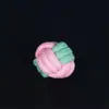 Juguete para Perro con Tejido de Cuerda de Algodón Bloqueado por Color, Juguete para Mascotas para Masticar Dientes, Entretenimiento Propio, Alivio del Aburrimiento, Resistente a Mordeduras, Limpieza Dental, Juguete Interactivo para Perros