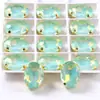 Broca de garra de cristal oval em forma de ovo de cristal de vidro furadeira costurada à mão material para acessórios de vestido de noiva acessórios de cabelo