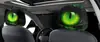 Funda de Reposacabezas para Coche con Estampado de Calavera Negra de Comercio Exterior Transfronterizo, Estilo Elástico Universal, Funda de Reposacabezas para Coche Original y Divertida