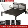 Cama matrimonial de marco de hierro para uso doméstico, cama de hierro forjado de 1.5m, reforzada y engrosada, cama individual económica para niños de 1.8m, cama de hierro