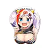 Juego de Oficina de Animación Bidimensional Mouse Pad Estéreo 3D para Muñeca Almohadilla de Silicona para Muñeca Mouse Pad Antideslizante de Dibujos Animados