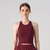 2026 Almohadilla Integrada en el Pecho Pilates Belleza Espalda Sujetador de Yoga Camiseta sin Mangas para Correr Ropa Interior Entrenamiento al Aire Libre Ropa de Fitness