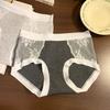Otoño e Invierno Nuevo Hilo de Color Algodón para Bebé Algodón Puro Ropa Interior para Mujer Cintura Media Sin Costuras Suave Cera Amigable con la Piel 7A Antibacteriano Algodón Puro Ropa Interior