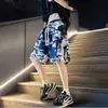Shorts de Playa para Hombre Verano Casual Retro Estampados Sueltos Resistentes al Agua Delgados de Seda de Hielo Secado Rápido Pantalones de Cinco Puntos