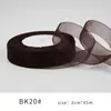 Cinta de Gasa de Nieve de 2 cm Rosa Material para Manualidades Lazo Accesorio para el Cabello Cinta para Empaquetar Sombreros Venta al por Mayor Hecho a Mano