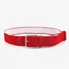 Cinto de Couro Elástico para Golfe Baseball Fivela de Pino Liga Esportes ao Ar Livre Cinto Elástico de Couro Bovino Personalizado