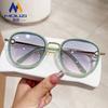 Nuevas Gafas de Sol de Montura Completa de Moda 2026 para Hombres con Caras Grandes, Estilo Coreano Adelgazante, Protección UV, Gafas de Sol Populares en Línea para Mujeres