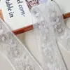 Malla Blanca Lentejuelas Bordado Encaje Patrón Exquisito Ropa Aplicable a Múltiples Escenarios Chaqueta para el Hogar Accesorios Decorativos