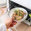 Estilo Escandinavo Vajilla de Cerámica para el Hogar Platos y Tazones con Línea Negra Bajo Esmalte Tazones Verticales para Arroz Platos Americanos Tazones Sencillos para Sopa