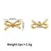 Acero Inoxidable 304 Colgante de Lazo Brillante Hueco DIY Pulsera Collar Bolso Colgante Pequeño Accesorios de Joyería Venta al Por Mayor