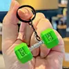 Série Criativa Esportes e Fitness Chaveiro de Haltere de Barra de Metal Treinamento Esportivo Pequeno Presente para Meninos e Meninas Pingente de Mochila