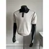 Camisa Polo de Punto Camiseta de Manga Corta para Hombre Polo de Cuello Campana con Líneas 3D Estilo Old Money Verano Venta al por Mayor de Fábrica Transfronteriza