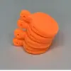 Borracha Elástica Plana, Modelo Centro Alvo Microfibra, Cada Estilingue 3cm Silicone Estalo Estilingue de Aço Inoxidável