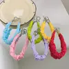 Funda de Teléfono Plegable con Pulsera de Lunares Blancos y Rosas Estilo Japonés con Correa Lanyard, Correa de Bolso de Moda para Exteriores, Funda de Teléfono Universal