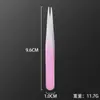 Pinça para Sobrancelha com Ponta Inclinada Pinças de Aço Inoxidável Pinça para Sobrancelha com Glitter Pinças para Barba Cílios Pinça para Sobrancelha com Ponta Inclinada