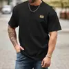 Jaqueta Masculina Casual Jacquard de Malha Manga Curta Tamanho Grande Novo Verão 2025
