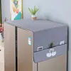 Cubierta superior a prueba de polvo para refrigerador para uso doméstico, adecuada para puertas simples y dobles, cubierta a prueba de polvo que se puede guardar, cubierta para lavadora, protectora y antideslizante