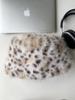 Corea del Sur otoño e invierno Nuevo sombrero de pescador de felpa con estampado de leopardo para mujer, el mismo que el de las bloggers de Instagram, cálido, engrosado, sombrero tipo pantalla de lámpara de invierno