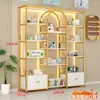 Armário expositor de cosméticos de prateleira, expositor, armário de produtos para salão de beleza e unhas de luxo leve, armário expositor, prateleira de armazenamento, multifuncional