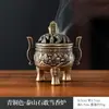 Novo Bule de Liga de Cobre Estilo Chinês Cinco Bênçãos Cabaça Leque Incensário de Aladim Pequenas Pastilhas de Incenso Nuvem Auspiciosa Areia de Agarwood Sândalo