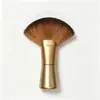 Cepillo grande para limpiar el cabello de cerdas suaves, herramienta grande en forma de abanico para peluquería, cepillo para el cabello, cepillo para barrer cabellos sueltos, brocha de maquillaje, transfronterizo