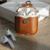 Adecuado para Estuche Protector AirPods Pro 1ª/2ª Generación Universal Color Sólido Estuche de Cuero 3ª Generación Estuche Protector para Auriculares Bluetooth Apple