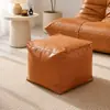 Nova bolsa de armazenamento de roupas antigas e colchas, pufe de armazenamento de couro para sala de estar e quarto, banco de armazenamento para trocar de sapatos, armazenamento de sofá
