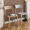 Sillas de plástico engrosadas, sillas de comedor, estilo minimalista moderno, taburetes con respaldo para mesa de comedor, para uso doméstico y comercial, sillas con respaldo de restaurante nórdico
