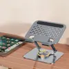 Soporte Metálico Giratorio para Tableta, Soporte para Laptop, Soporte de Escritorio Ajustable para Transmisión en Vivo y Ver Videos
