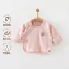 Top de medio espalda para bebé, Algodón puro, Ropa de Clase A para recién nacidos, Talla 52, Conjunto de primer mes, Ropa para recién nacidos, Clase A