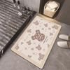 Alfombrilla de baño de diatomeas simple, absorbente, antideslizante, de secado rápido, resistente a las manchas, venta al por mayor