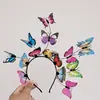 Amazon Novo Adorno de Cabeça Noiva Coreana Super Fada Estilo Mori Guirlanda de Fada Faixa de Cabeça Casamento Borboleta Joia Faixa de Cabeça