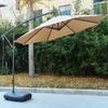 Mesas y sillas de exterior al por mayor patio con sombrilla silla de ratán de imitación juego de tres piezas silla de exterior ocio balcón pequeña combinación de mesa de café