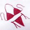Lencería Estilo Europeo y Americano Tanga Sexy para Mujer de Cintura Baja con Tirantes Finos Sin Costuras Moda Levanta Glúteos
