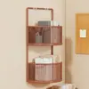 Estante de archivo para oficina, de pared sin taladro, multicapa, con compartimentos para organizar libros y bocadillos