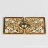 Hanfu fivela de metal quadrado flor de ameixa fivela gola Chinês decorativo fivela nuvem ombro xale placa de metal fivela