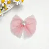 Lazo de perlas con forma de corazón de malla, accesorios para el cabello DIY hechos a mano, ropa, zapatos, sombreros, bolsos, accesorios y materiales de decoración para ropa de muñecas