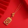 Colgante de llavero de ábaco Shajin Fu de alta calidad, cadena para llaves, estilo para hombres y mujeres, cadena para teléfono móvil, personalidad, suerte