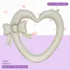 Globos huecos en forma de corazón con lazo transfronterizos en colores sólidos mate para decoración de escenas del Día de San Valentín y cumpleaños, venta al por mayor