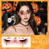 Nuevo Maquillaje Transfronterizo de Halloween Pegatinas Faciales Maquillaje Cosplay Pegatinas Mascarada Fiesta de Vacaciones Pegatinas de Tatuaje Temporal