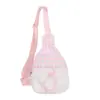 Bolsa de Pecho Unisex para Niños Cuadros Frescos Estilo Mori Mini Bolso Cruzado de Cordón con Puntos Dulces Bolso para Niños Nuevo Color Block