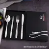 Conjunto Criativo de Talheres de Aço Inoxidável 304, Faca e Garfo Ocidentais Espessados para Bife, Suprimentos de Talheres para Hotel