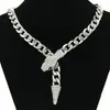 Estilo Ins Europeo y Americano Cadena Cubana Lujo Accesible Corta Full Diamante Cabeza de Serpiente Hebilla Magnética Collar Diseño de Nicho Personalizado Cadena para la Clavícula para Mujeres