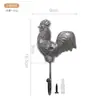 Galo e Galinha de Ferro Forjado Criativos Estilo Retrô Gancho de Animal Decorações de Parede para Casa, Floricultura, Bar, Cafeteria, Loja de Roupas