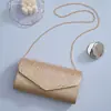 Bolsas de Festa Novo Estilo Transfronteiriças, Bolsas de Mão Femininas Europeias e Americanas, Bolsas Clutch Plissadas para Banquete, Bolsas Transversais para Vestido, Bolsas de Festa para Atacado
