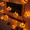 Amazon Ebay Más Vendidos Halloween 3m LED Muñeco Pequeño Fantasma Luces Decorativas Cadena de Luces Calabaza Versión a Pilas