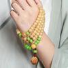 Pulsera de 108 cuentas de raíz de Bodhi de jade natural puro, cuentas budistas portátiles de Bodhi degradado envejecido, rosario para mujeres