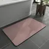 Alfombrilla de Tierra de Diatomeas para Entrada de Baño, Alfombrilla Absorbente de Agua Antideslizante para Uso en el Hogar, Felpudo para Inodoro, Alfombra para Recibidor, Resistente a las Manchas